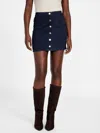 Guess Factory Eco Lucianna Mini Denim Skirt In Blue