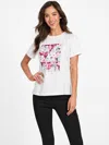Guess Factory Eco Lumee Crewneck Tee In White