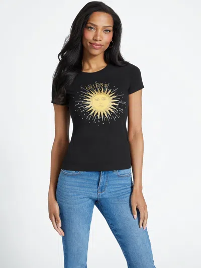 Guess Factory Eco Luna Tee In Black