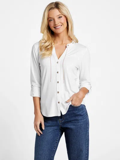 Guess Factory Eco Maddy Top In White