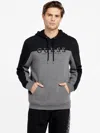 Guess Factory Eco Marcus Color-block Hoodie In Grey
