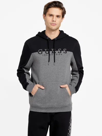 Guess Factory Eco Marcus Color-block Hoodie In Grey