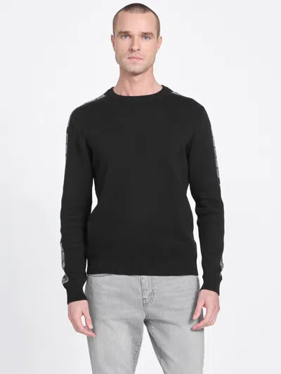 Guess Factory Eco Mattys Crewneck Sweater In Black