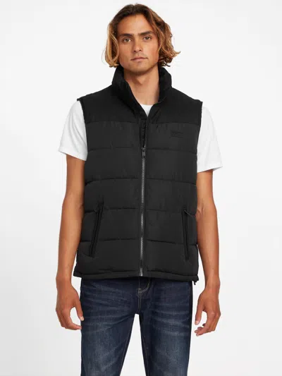 Guess Factory Eco Milo Puffer Vest In Black