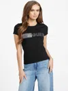 Guess Factory Eco Mirabella Logo Tee In Black