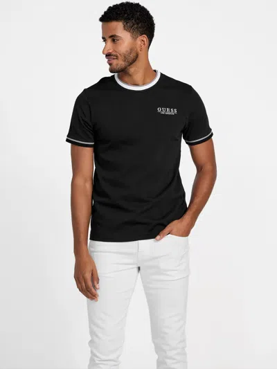 Guess Factory Eco Nathan Crewneck Tee In Black