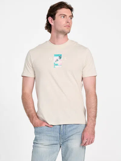 Guess Factory Eco Ozias Graphic Tee In Neutral