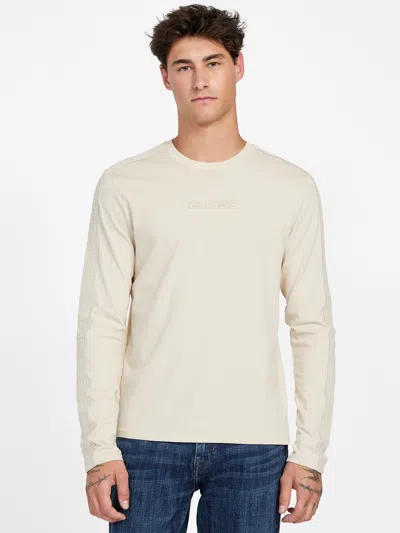 Guess Factory Eco Pedro Long-sleeve Crewneck Tee In Neutral