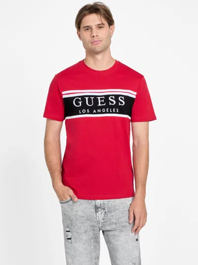 Guess Factory Eco Rickinson Logo Tee In Red