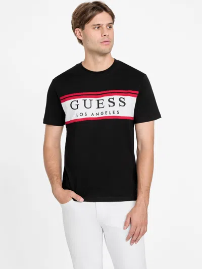 Guess Factory Eco Rickinson Logo Tee In Black