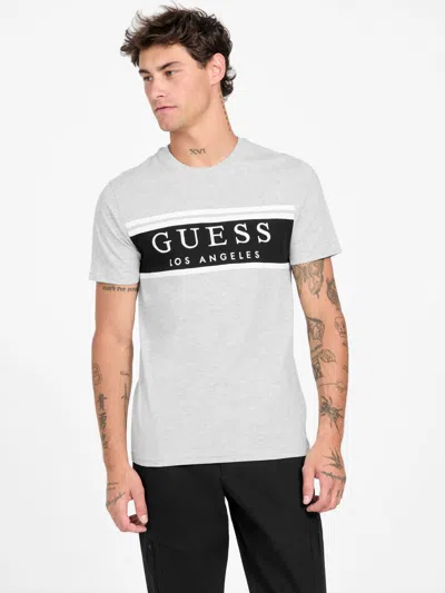 Guess Factory Eco Rickinson Logo Tee In Gray