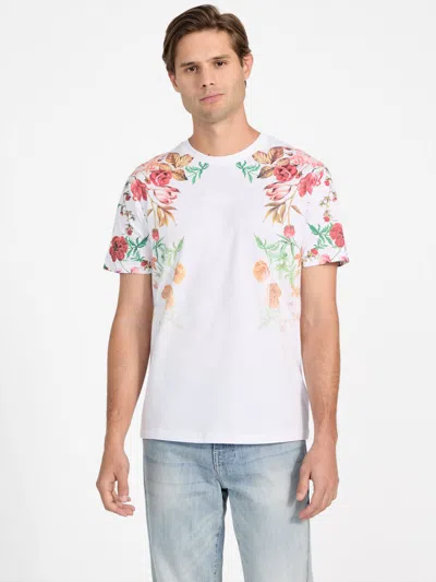 Guess Factory Eco Riggs Floral Tee In White