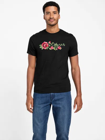 Guess Factory Eco Rosealy Logo Tee In Black