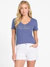 Guess Factory Eco Salsa Logo Tee In Blue
