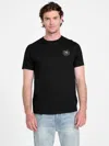 Guess Factory Eco Santi Rose Logo Tee In Black