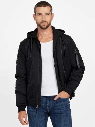 Guess Factory Eco Sean Padded Jacket In Black