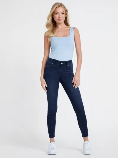 Guess Factory Eco Sienna Classic Mid-rise Skinny Jeans In Blue