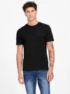 Guess Factory Eco Sirius Crewneck Tee In Black