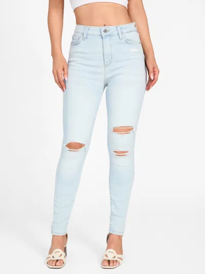 Guess Factory Eco Soraya High-rise Skinny Jeans In Blue