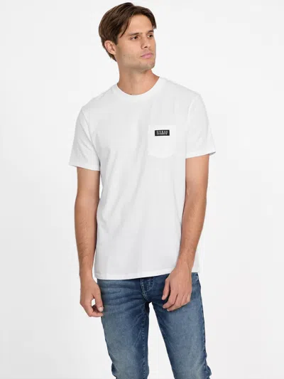 Guess Factory Eco Steve Pocket Tee In White