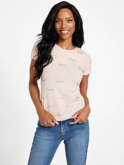 Guess Factory Eco Victorine Tee In Pink