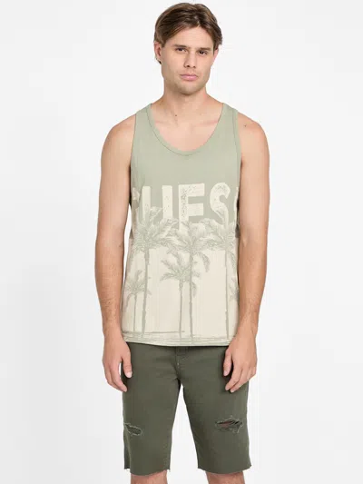 Guess Factory Eco Wollie Palm Logo Tank
