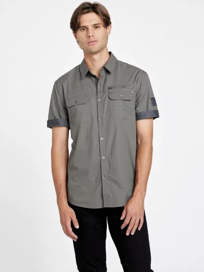 Guess Factory Eddie Short-sleeve Shirt In Grey