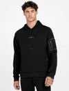 Guess Factory Eduardo Pullover Hoodie In Black