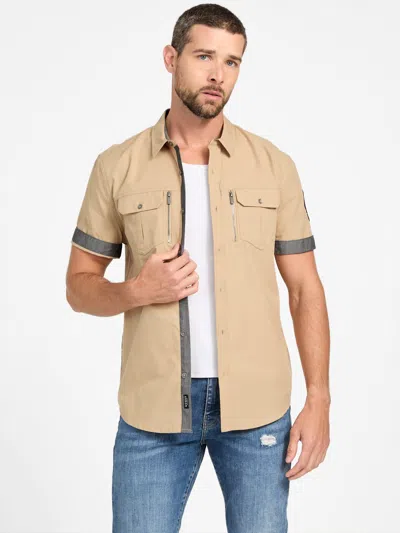 Guess Factory Edward Woven Shirt In Multi