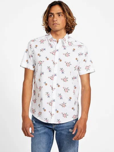 Guess Factory Egan Floral Shirt In White