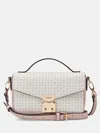 Guess Factory Elaina Micro Print Crossbody In Pink