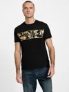 Guess Factory Elden Crewneck Tee In Black