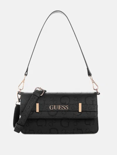 Guess Factory Eldoria Enlarged Logo Crossbody Shoulder Bag In Gray