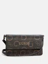 Guess Factory Eldoria Enlarged Logo Mini Crossbody In Pink