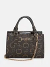 Guess Factory Eldoria Enlarged Logo Mini Satchel In Pink
