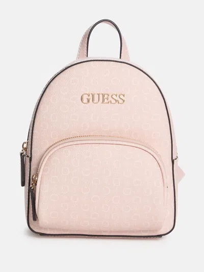 Guess Factory Eldoria Logo Mini Backpack In Pink