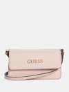 Guess Factory Eldoria Logo Mini Crossbody In Pink
