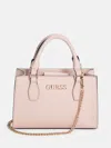 Guess Factory Eldoria Logo Mini Satchel In Pink