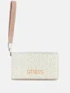 Guess Factory Eldoria Logo Phone Organizer In Neutral