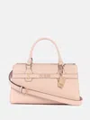 Guess Factory Eldoria Logo Satchel In Pink
