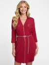 Guess Factory Elina Belted Dress In Multi
