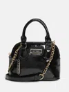 Guess Factory Elise Dome Satchel In Black