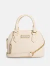 Guess Factory Elise Dome Satchel In Sand