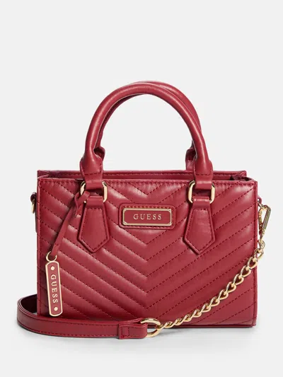 Guess Factory Elise Mini Tote In Red