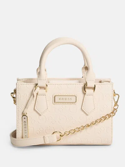 Guess Factory Elise Mini Tote In Sand