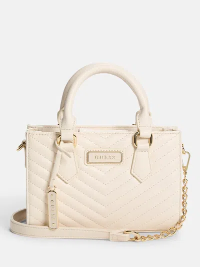 Guess Factory Elise Mini Tote In White