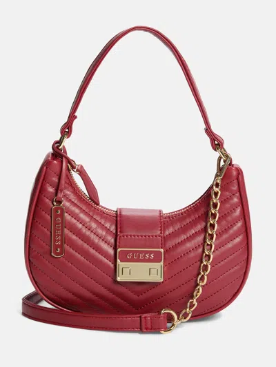 Guess Factory Elise Shoulder Bag In Red