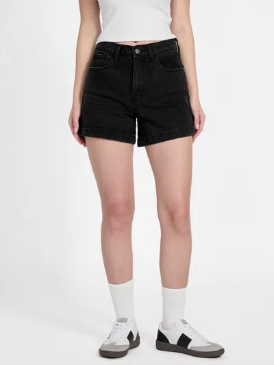 Guess Factory Elizabeth Black High-rise Dad Shorts