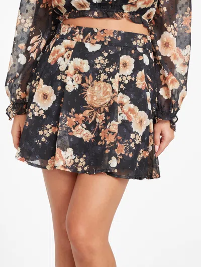 Guess Factory Ella Printed Mini Skirt In Multi