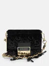 Guess Factory Elssie Card Case Crossbody In Black